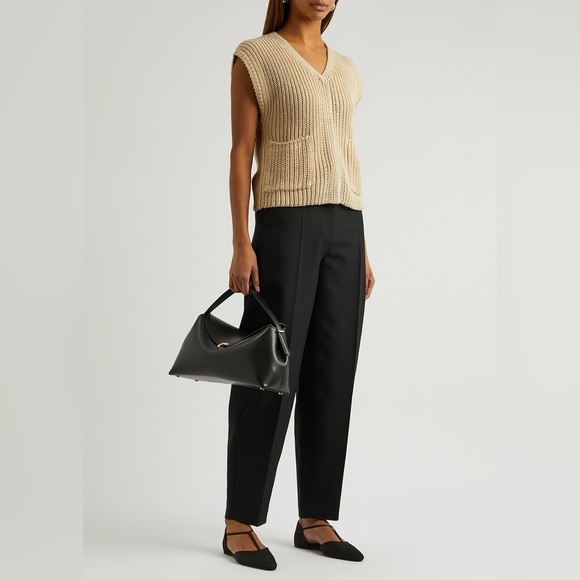 Totême Sleeveless V-Neck Linen Sweater – Ecru | Size XS - Picture 1 of 10